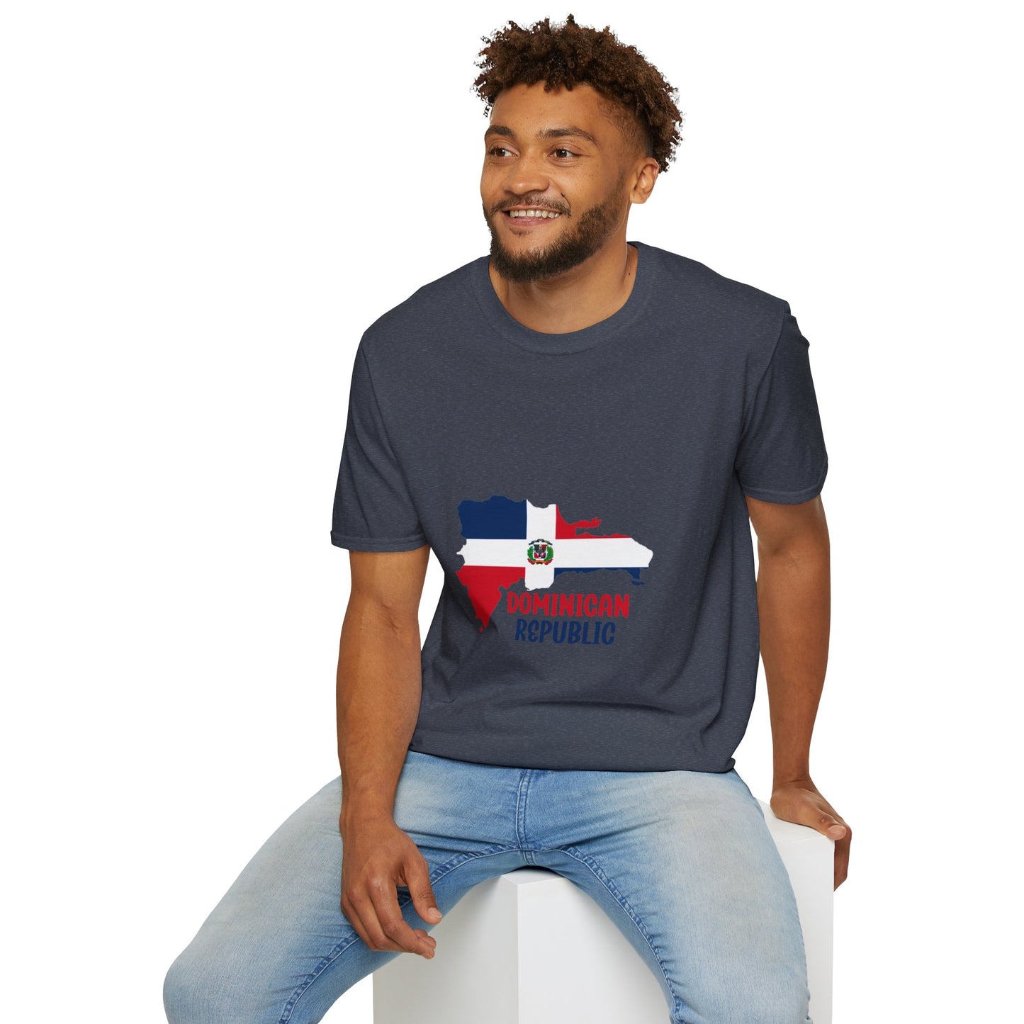 Dominican Republic flag map Classic T-Shirt