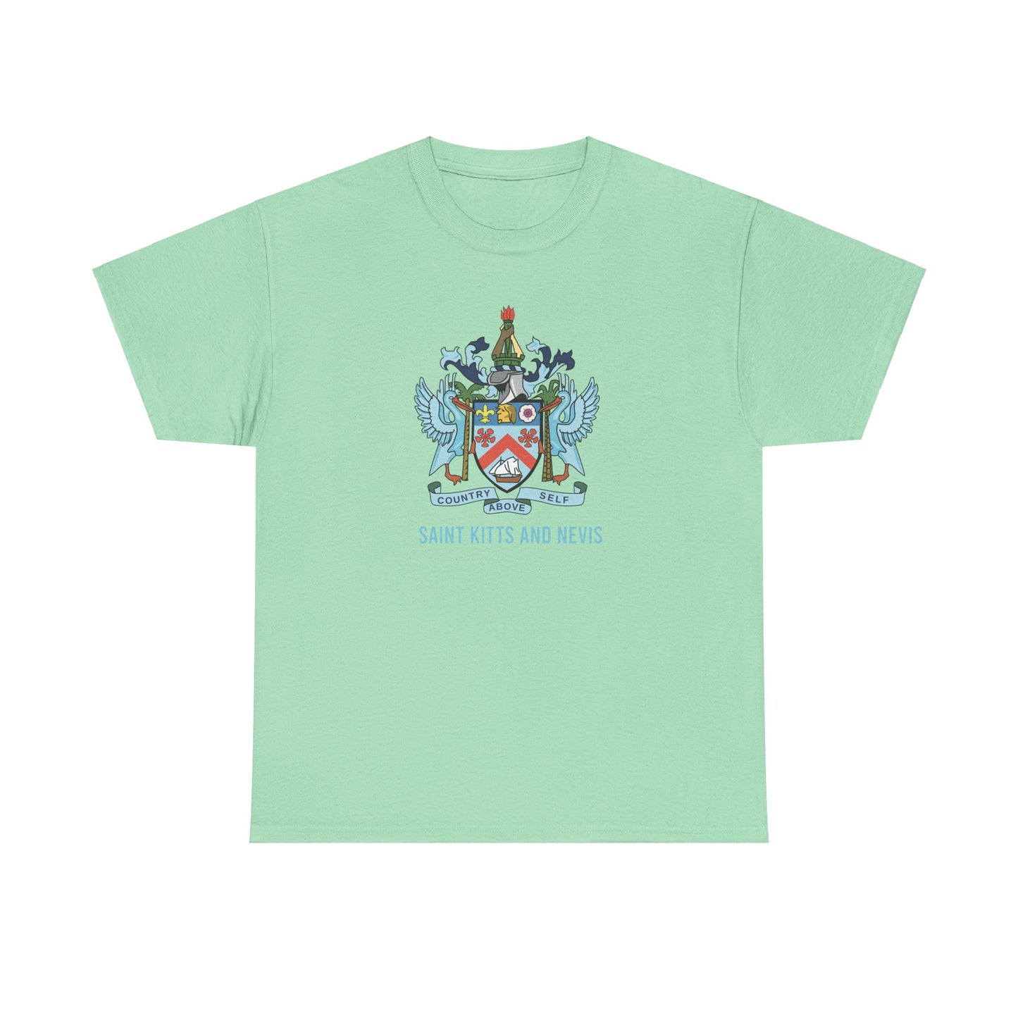 Unisex Heavy Saint Kitts and Nevis Cotton Tee