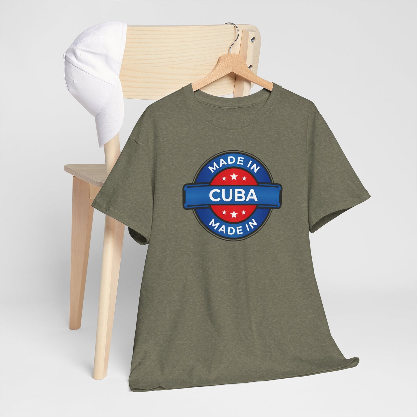 Unisex Zware Cuba Katoenen T-shirt