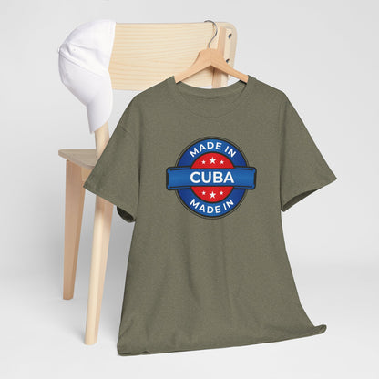 Unisex Zware Cuba Katoenen T-shirt