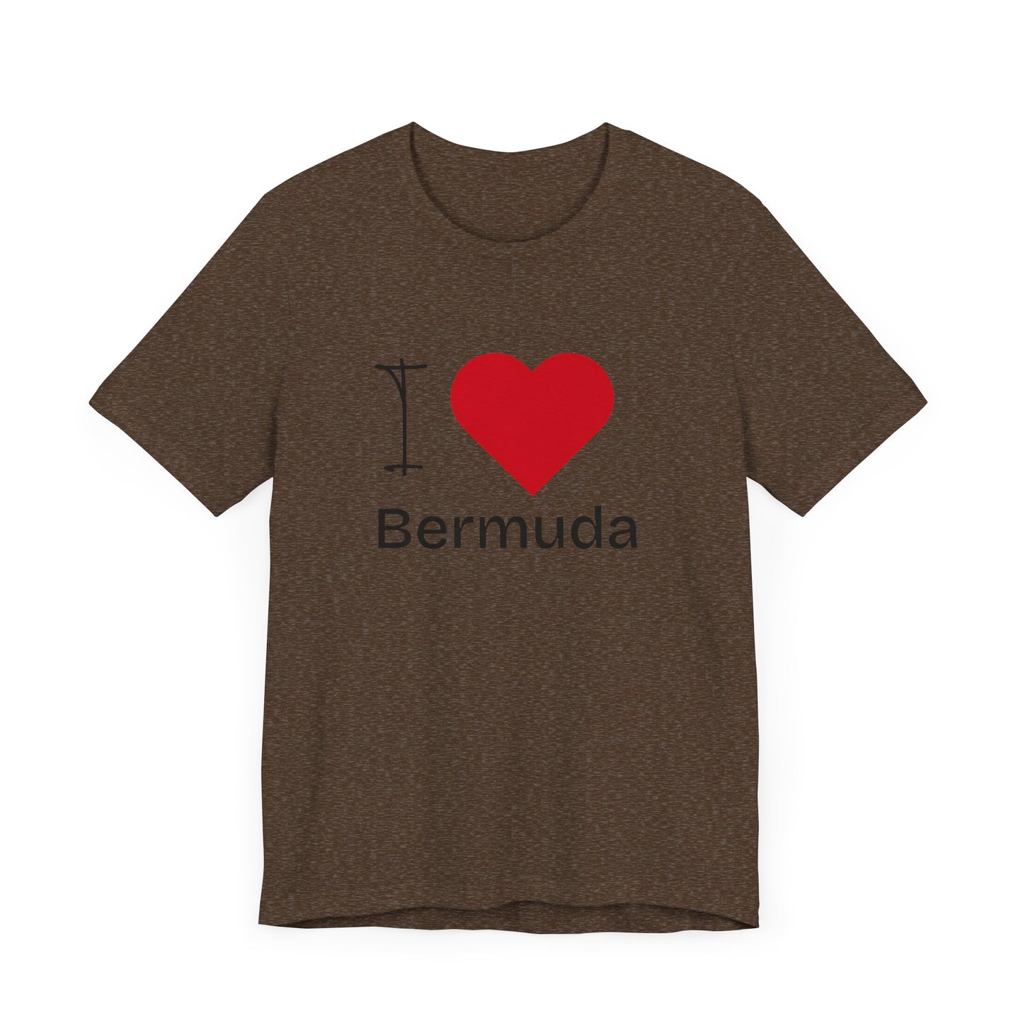 Unisex Jersey Bermuda T-shirt met korte mouwen 