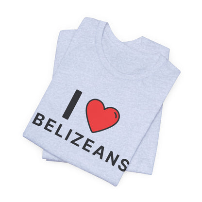 Unisex Jersey Belize T-shirt met korte mouwen 