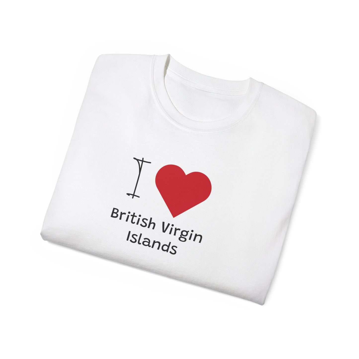 Unisex Ultra Britse Maagdeneilanden Katoenen T-shirt