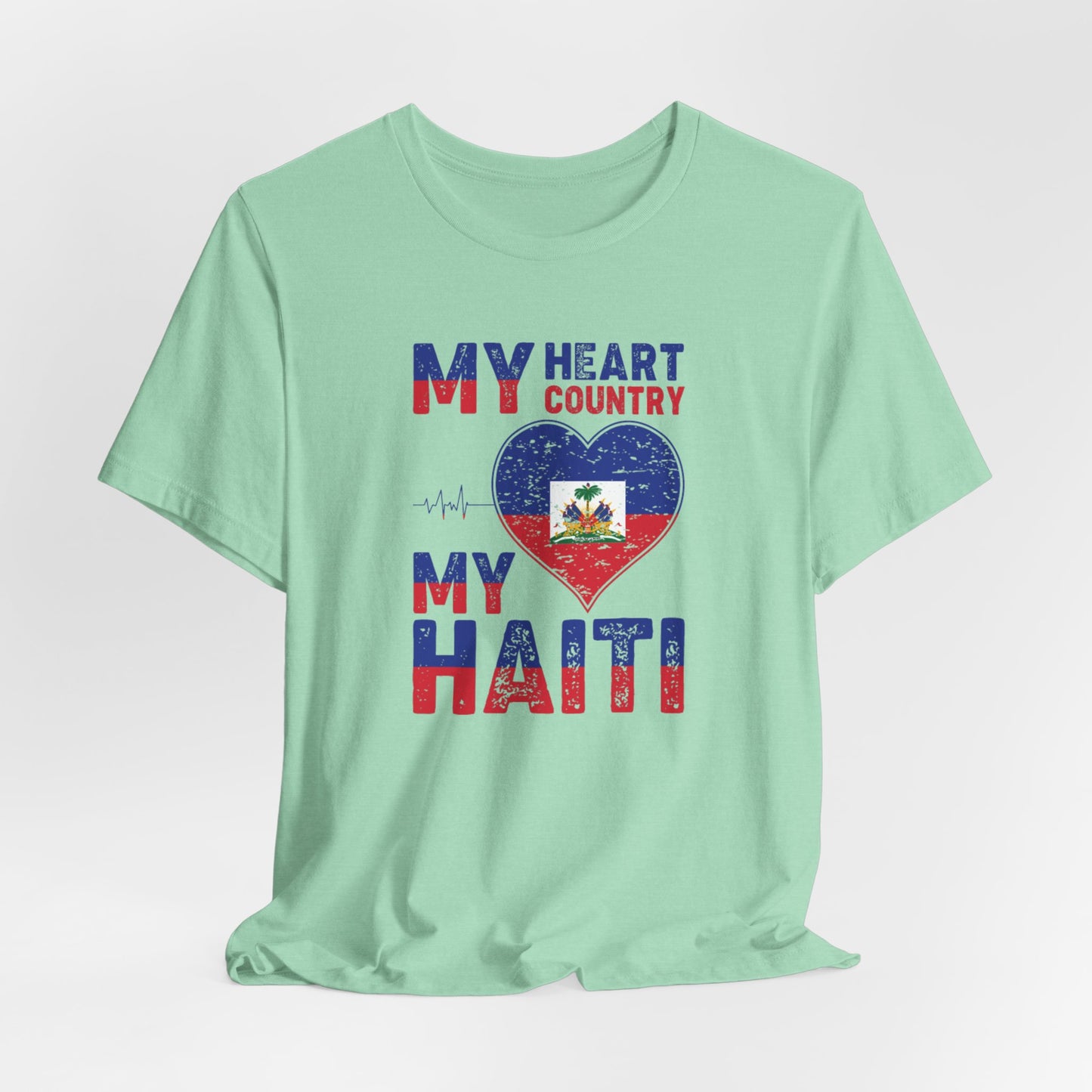 Unisex Jersey Haiti T-shirt met korte mouwen