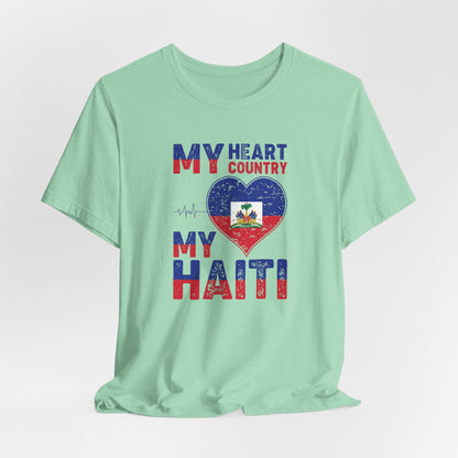 Unisex Jersey Haiti T-shirt met korte mouwen