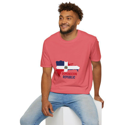 Dominican Republic flag map Classic T-Shirt