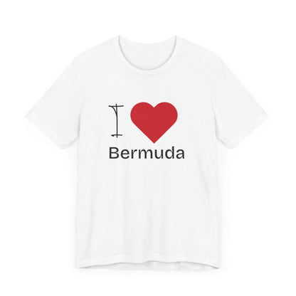 Unisex Jersey Bermuda T-shirt met korte mouwen 