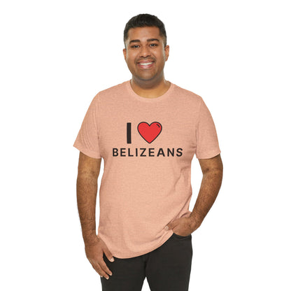 Unisex Jersey Belize T-shirt met korte mouwen 