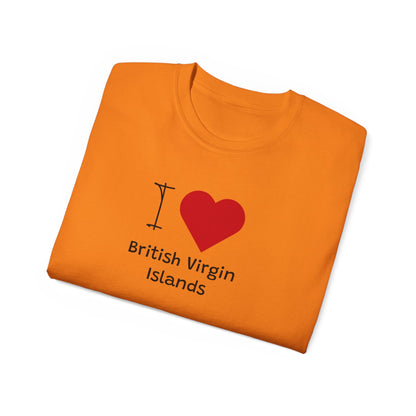 Unisex Ultra Britse Maagdeneilanden Katoenen T-shirt