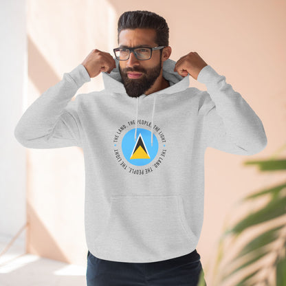 Hoodie met vlag van Saint Lucia