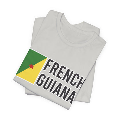 Unisex Jersey Frans-Guyana Korte Mouw T-shirt