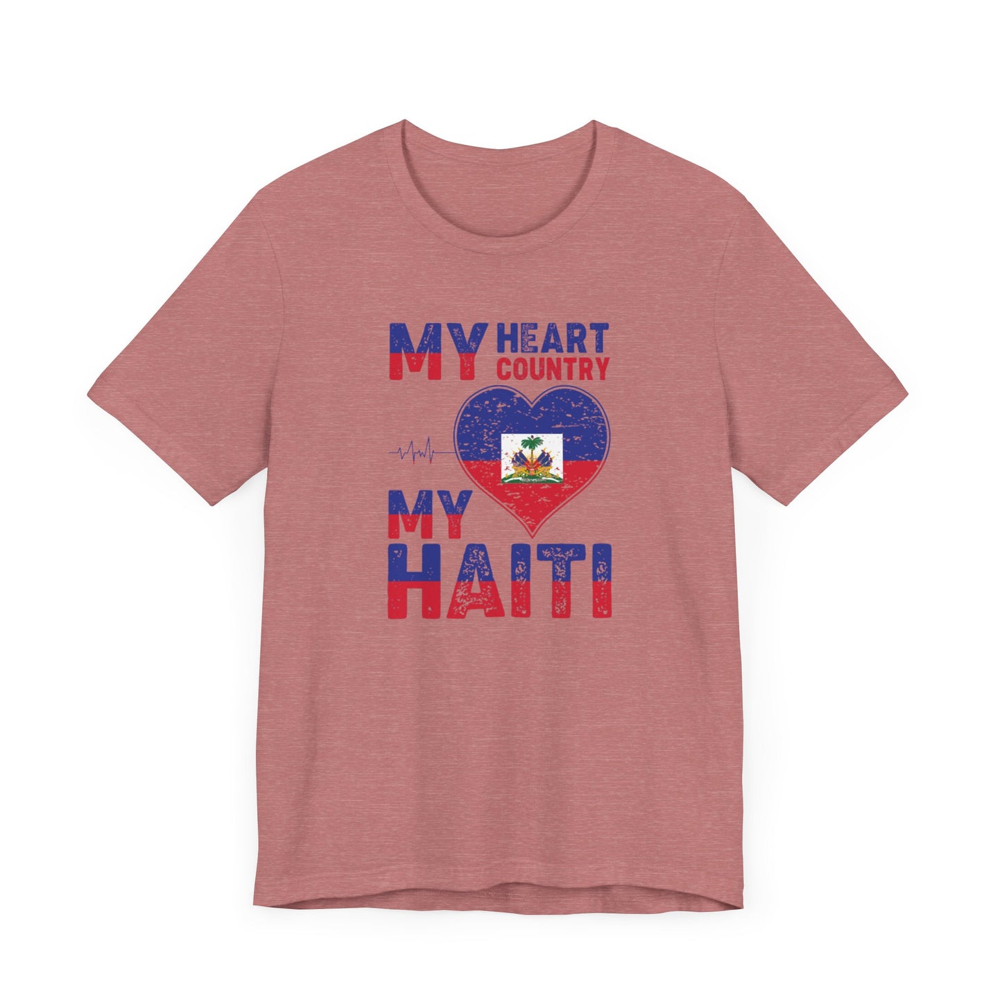 Unisex Jersey Haiti T-shirt met korte mouwen