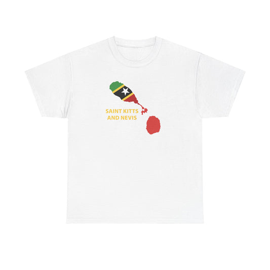 Unisex Heavy Saint Kitts and Nevis Cotton Tee