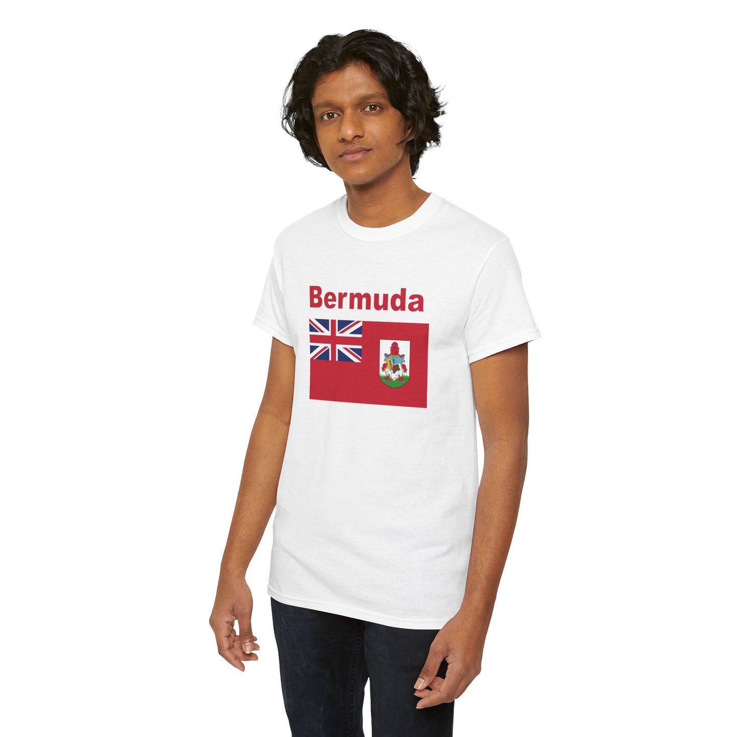 Unisex zwaar Bermuda katoenen T-shirt 