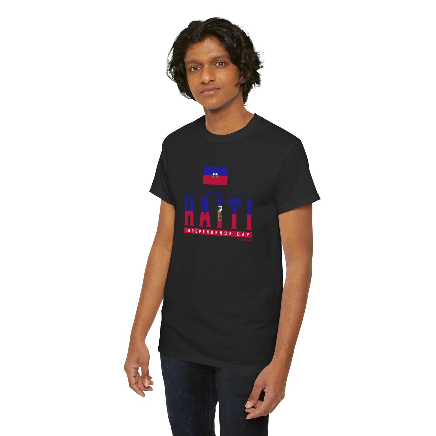 Unisex Heavy Haiti Katoenen T-shirt