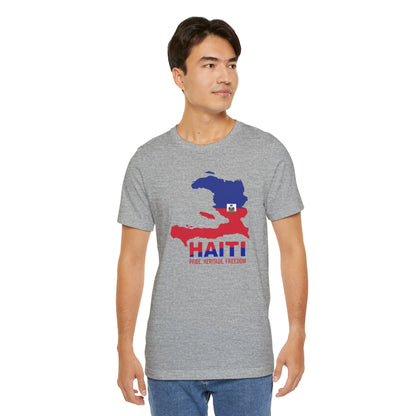 Unisex Jersey Haiti T-shirt met korte mouwen