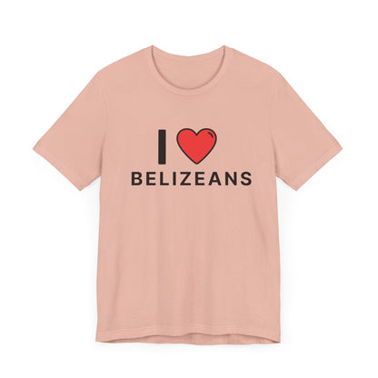 Unisex Jersey Belize T-shirt met korte mouwen 