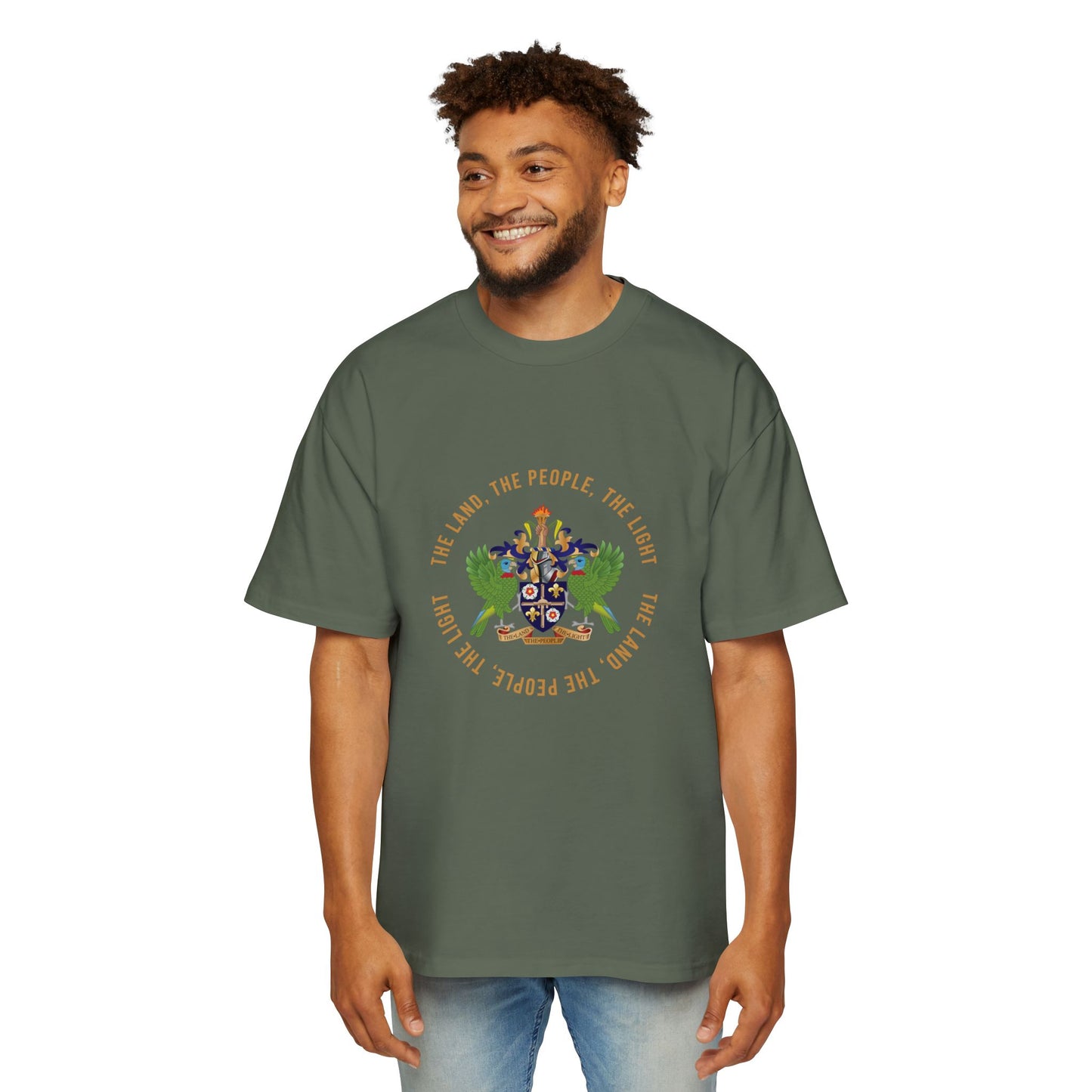 Men's Tee Saint Lucia Coat of Arm T-Shirt