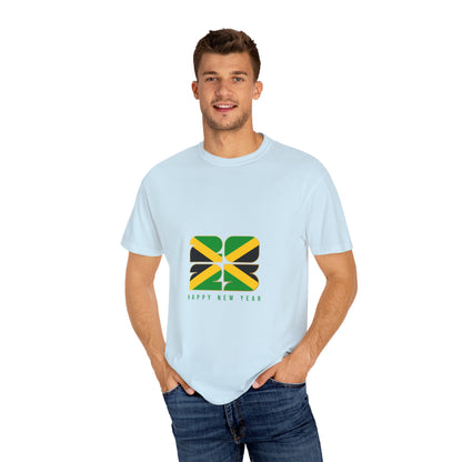 Jamaican Happy New Year Unisex Garment-Dyed T-Shirt