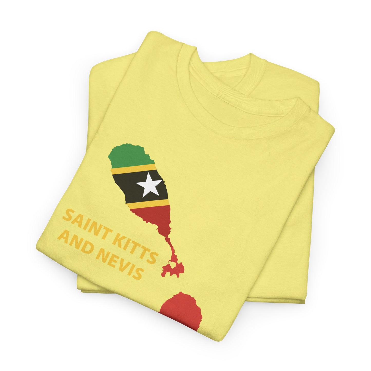 Unisex Heavy Saint Kitts and Nevis Cotton Tee