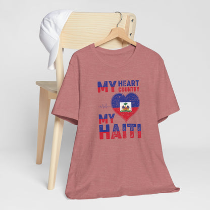 Unisex Jersey Haiti T-shirt met korte mouwen