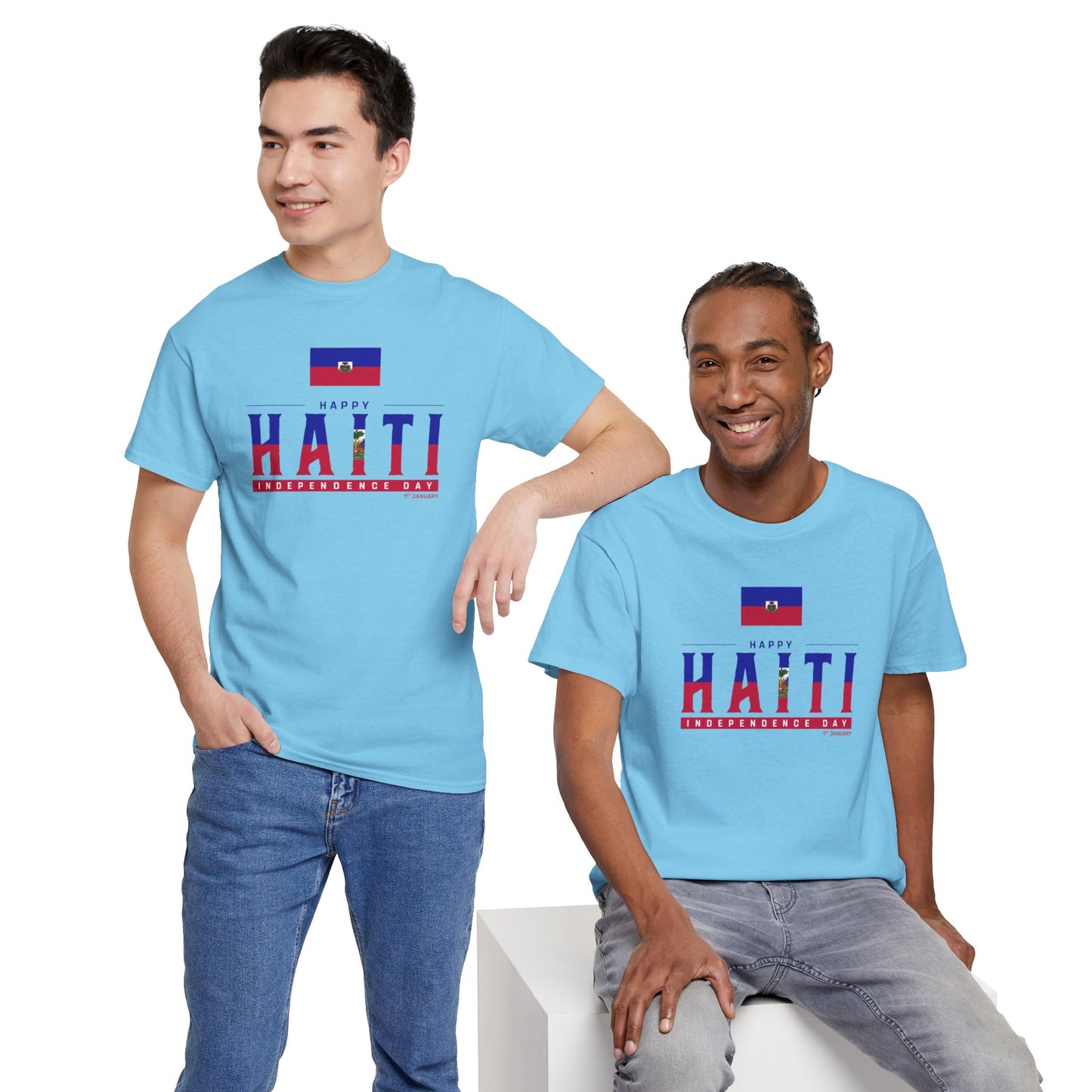 Unisex Heavy Haiti Katoenen T-shirt