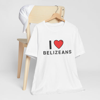 Unisex Jersey Belize T-shirt met korte mouwen 