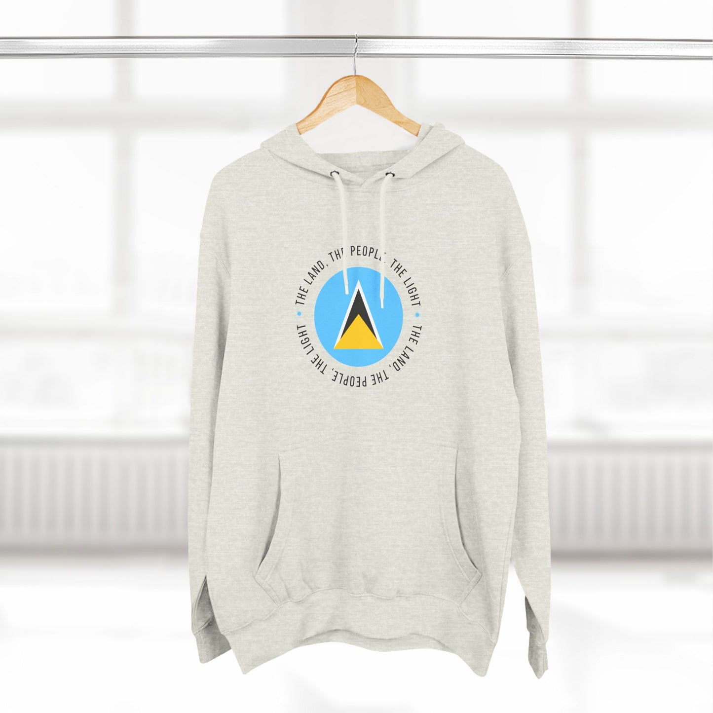 Hoodie met vlag van Saint Lucia