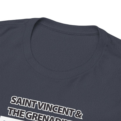 Unisex Heavy Saint Vincent Katoenen T-shirt