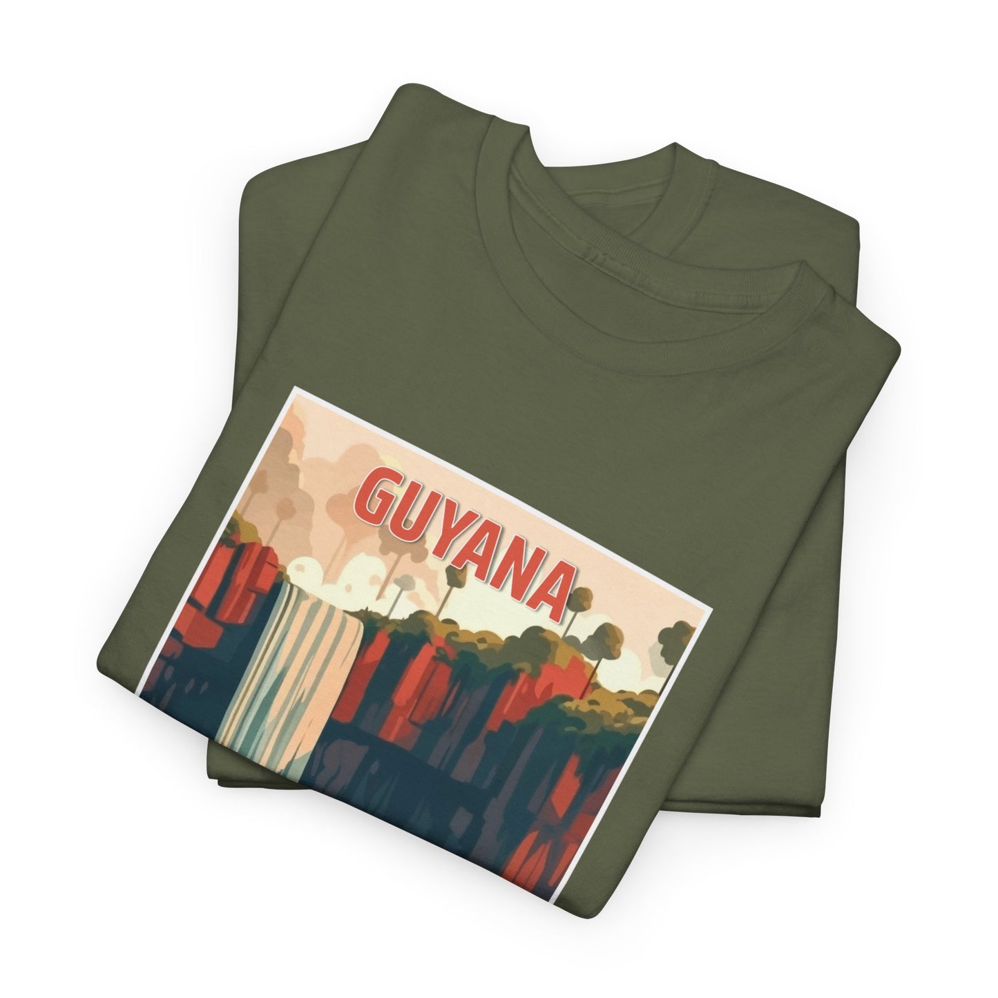 Unisex Zware Guyana Katoenen T-shirt