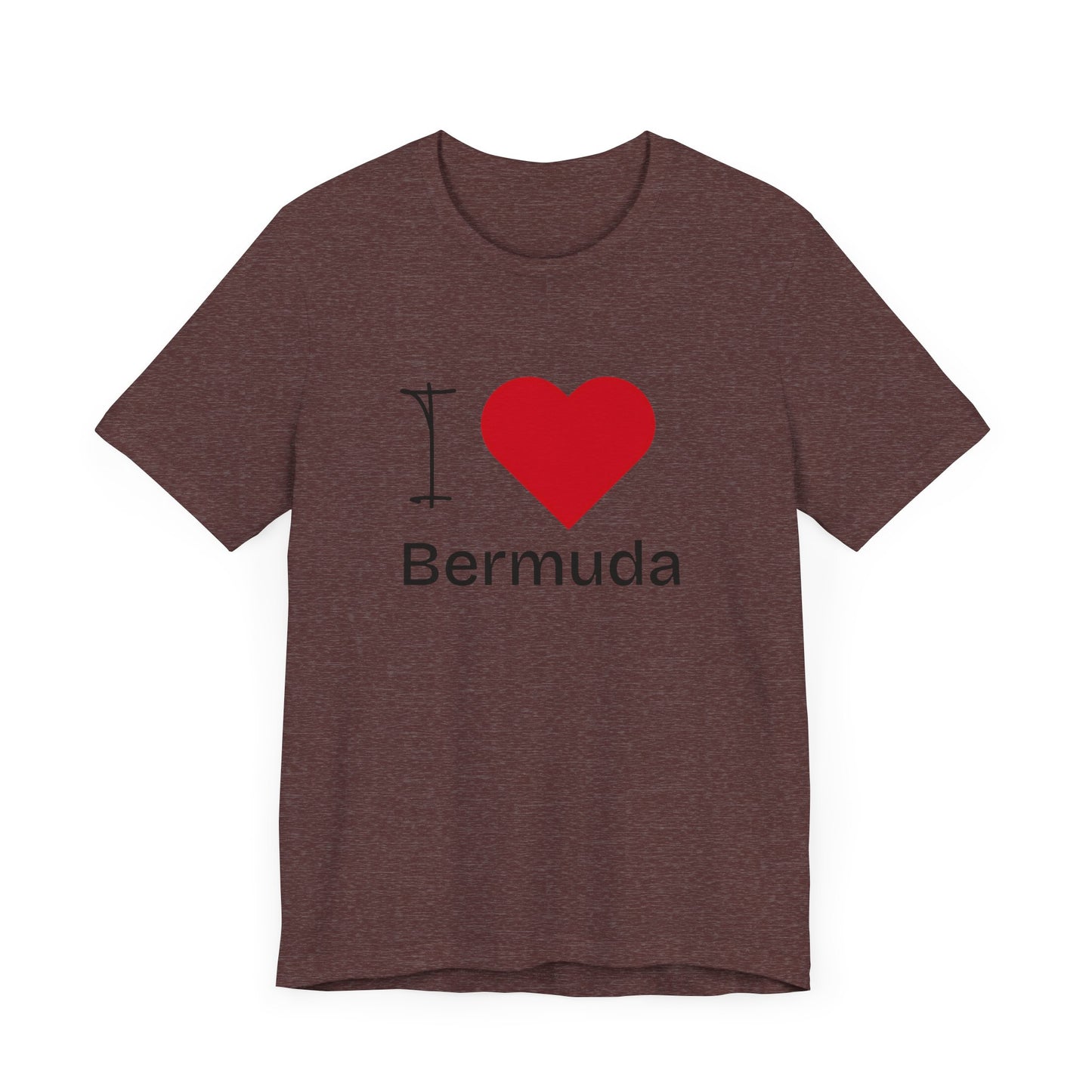 Unisex Jersey Bermuda T-shirt met korte mouwen 