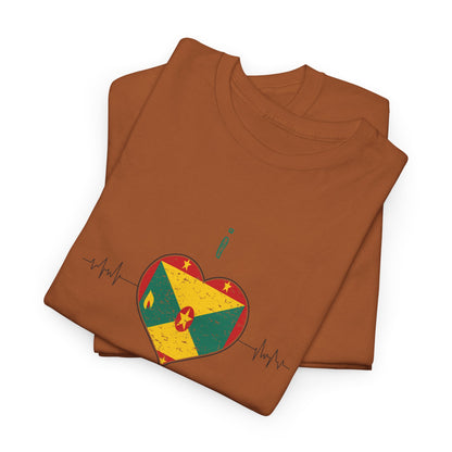 Ik hou van Grenada hartvormige vlag unisex zwaar katoenen T-shirt 