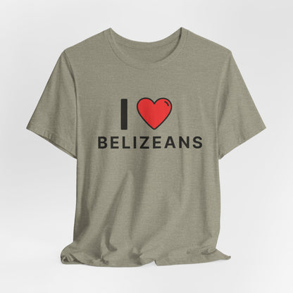 Unisex Jersey Belize T-shirt met korte mouwen 