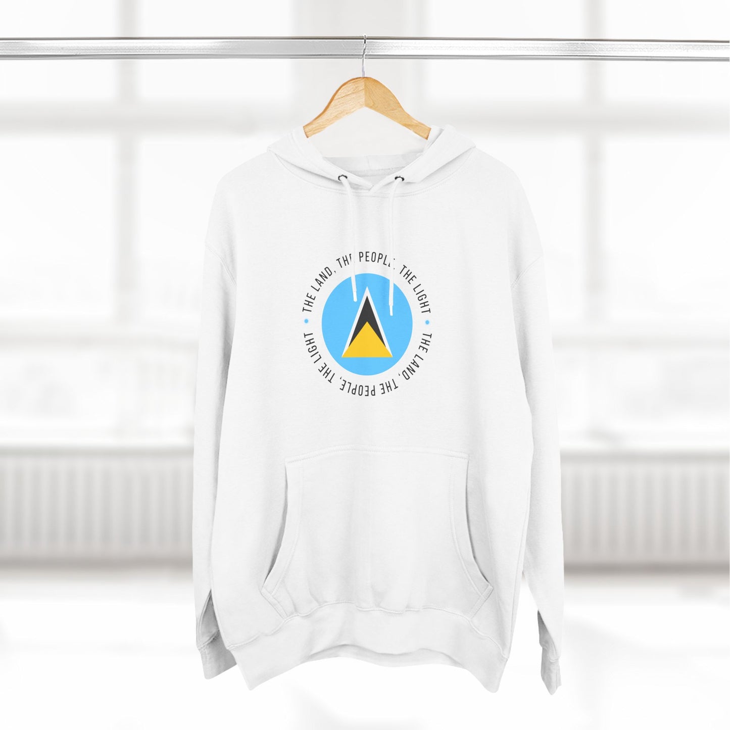 Hoodie met vlag van Saint Lucia