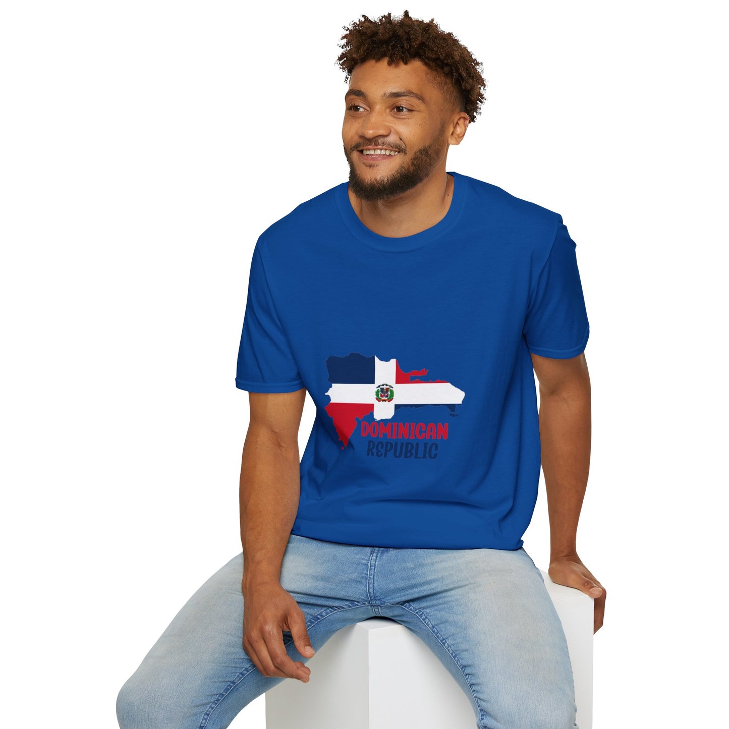 Dominican Republic flag map Classic T-Shirt