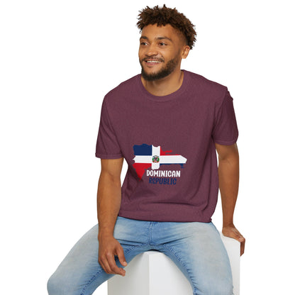 Dominican Republic flag map Classic T-Shirt