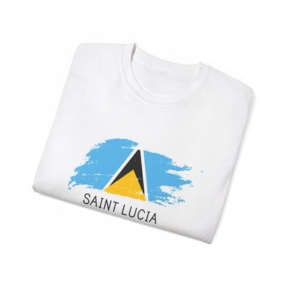 Saint Lucia vlag unisex ultra katoenen T-shirt - casual shirt