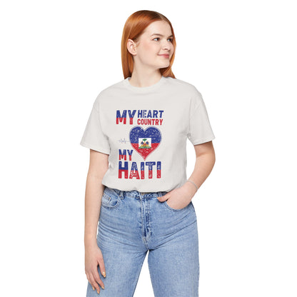 Unisex Jersey Haiti T-shirt met korte mouwen