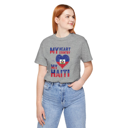 Unisex Jersey Haiti T-shirt met korte mouwen