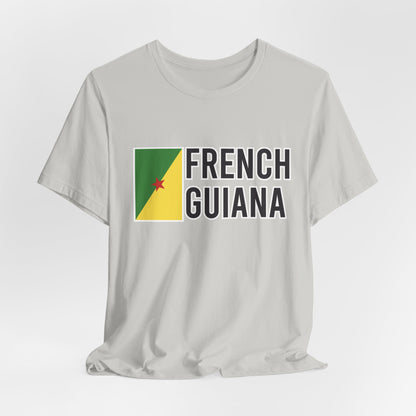 Unisex Jersey Frans-Guyana Korte Mouw T-shirt