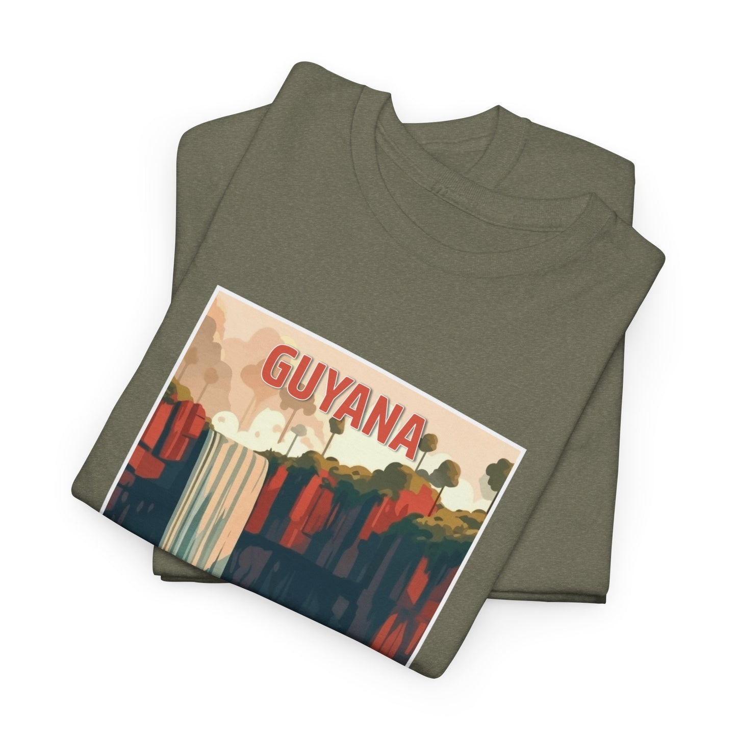 Unisex Zware Guyana Katoenen T-shirt