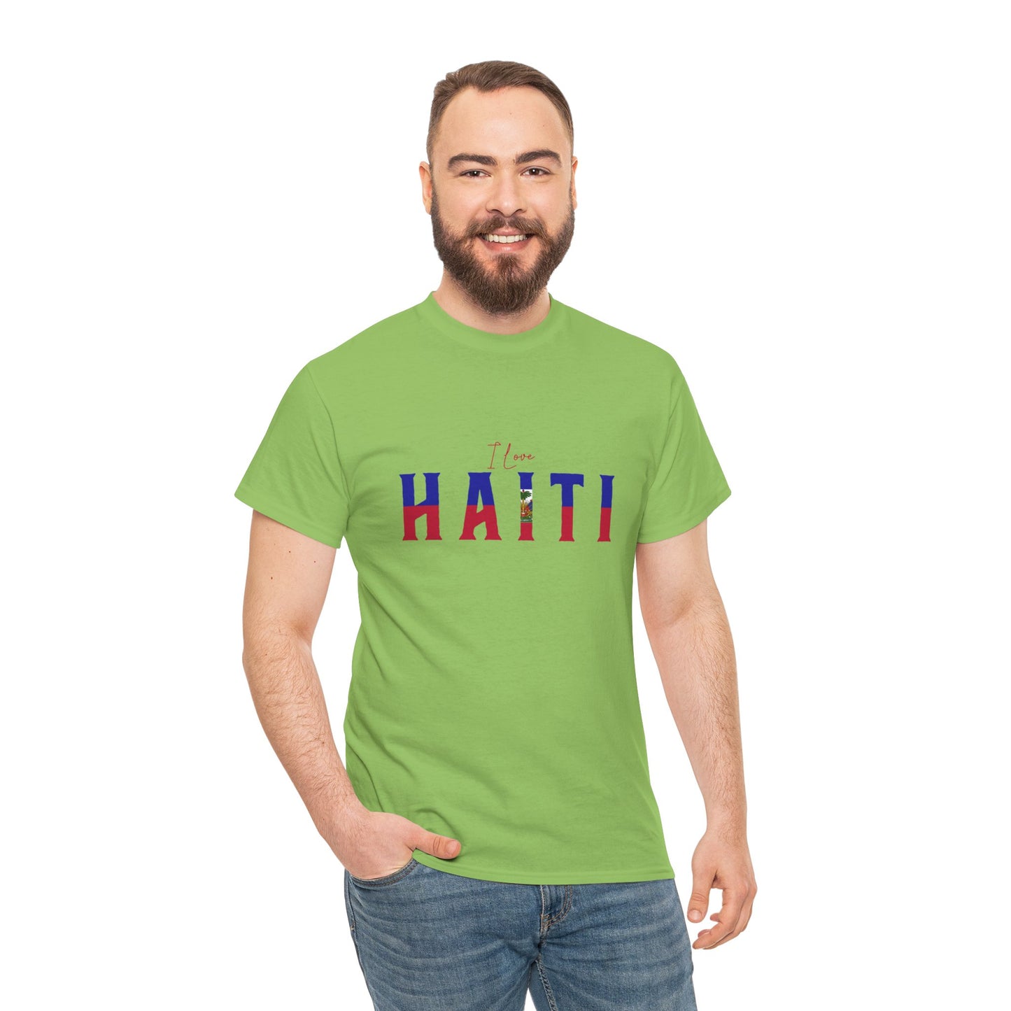 Unisex Heavy Haiti Katoenen T-shirt