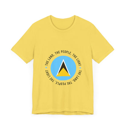 Unisex Jersey Short Sleeve Saint Lucia FLag Shirt