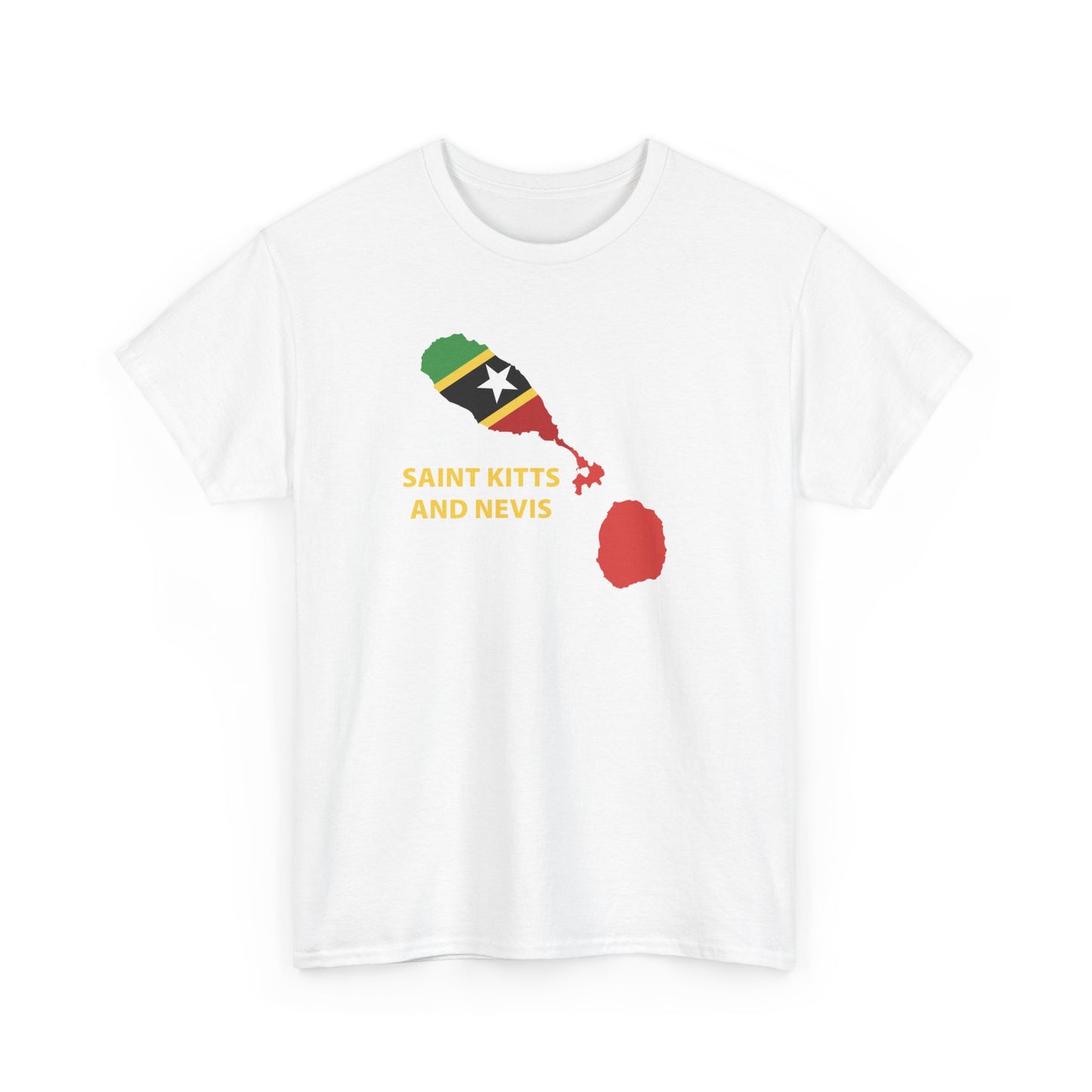 Unisex Heavy Saint Kitts and Nevis Cotton Tee