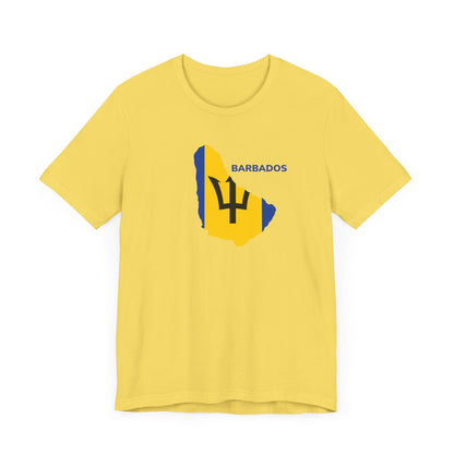 Unisex Barbados T-shirt met korte mouwen