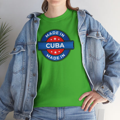 Unisex Zware Cuba Katoenen T-shirt