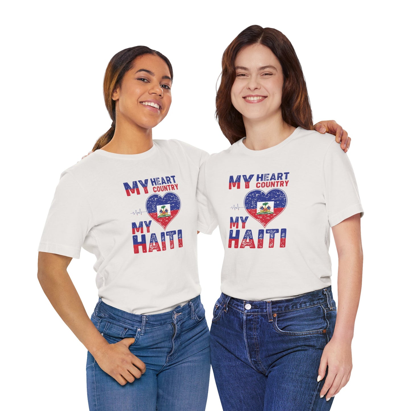 Unisex Jersey Haiti T-shirt met korte mouwen