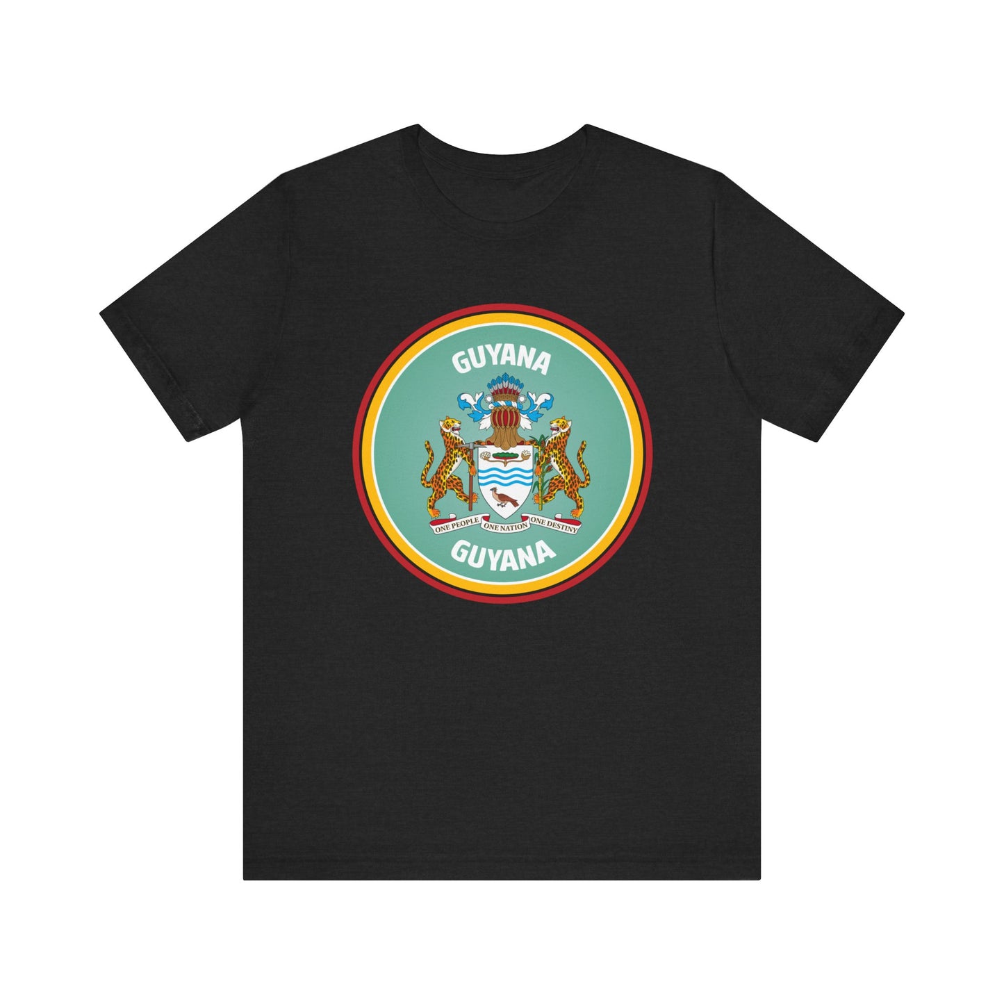 Unisex Jersey Guyana Korte Mouw T-shirt