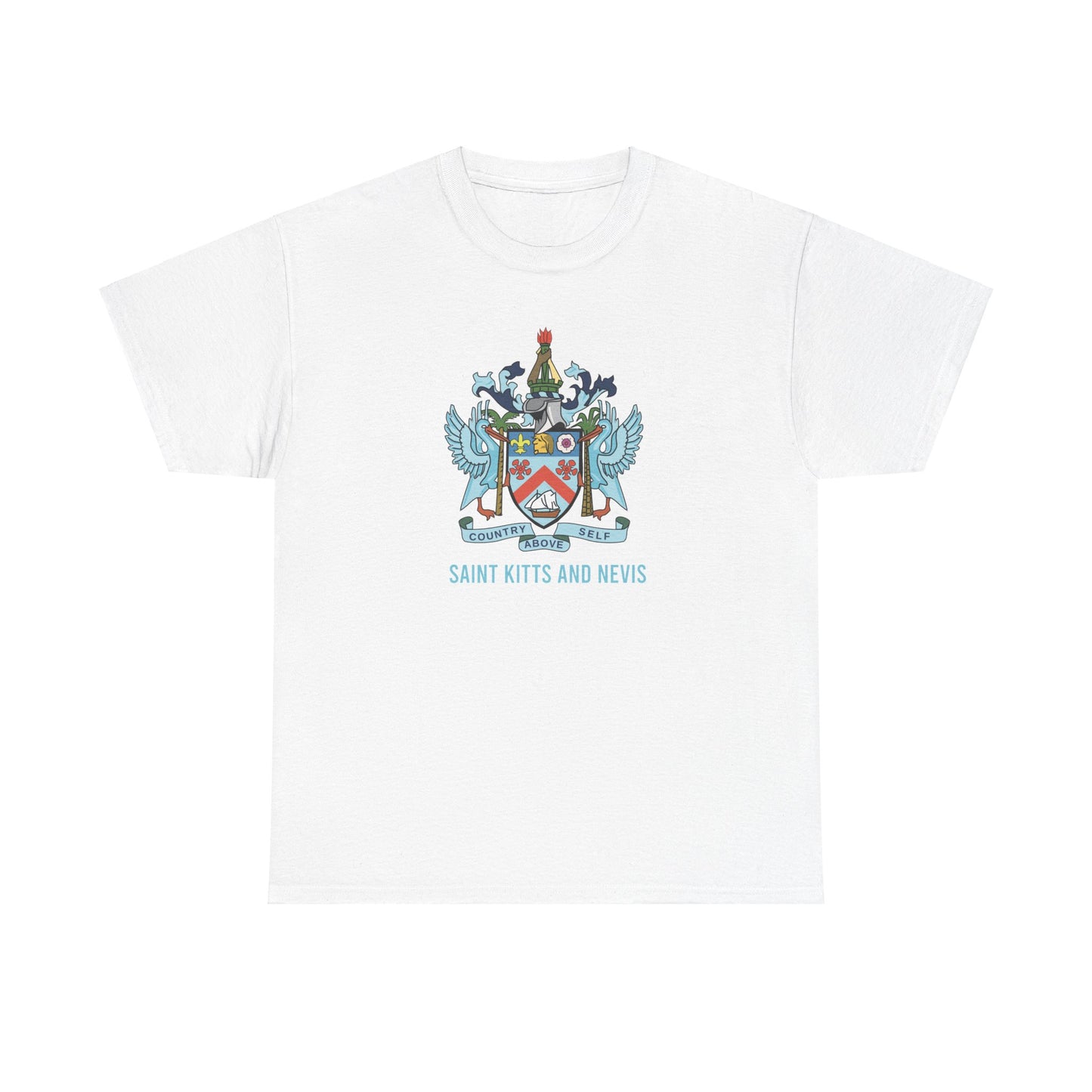 Unisex Heavy Saint Kitts and Nevis Cotton Tee