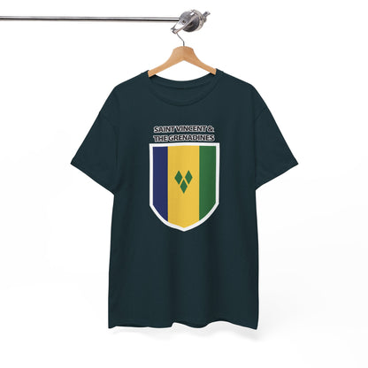 Unisex Heavy Saint Vincent Katoenen T-shirt